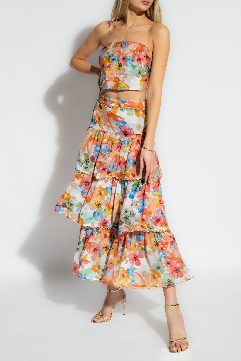 Multicolour ‘Petals’ skirt & top set IXIAH Vitkac GB